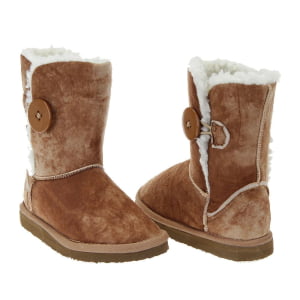 BOTA INFANTIL FORRADA COM LÃ - 0530FE CASTOR ESCOVADO - 27
