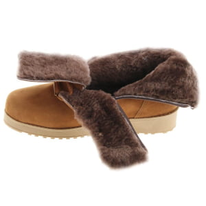 BOTAS FORRADAS COM LÃ NATURAL DE CARNEIRO - 732PDB - PRETO - 39
