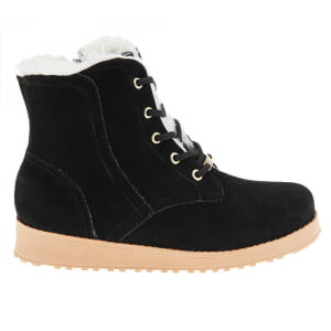 BOTAS FORRADAS COM LÃ - 732PDB - PRETO SUED - 37 