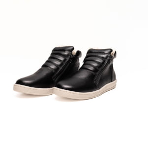 Botas Forradas com Lã Duplo Zíper - 378pGI Preto - 34