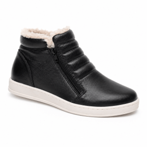 Botas Forradas com Lã Duplo Zíper - 378pGI Preto - 34