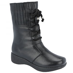 BOTAS FORRADAS COM LÃ INFANTIS - 603PM3 - PRETO - 32