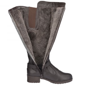 BOTAS FORRADAS COM LÃ NATURAL DE CARNEIRO - 1024CGI - PRETO - 34