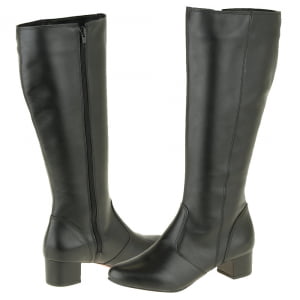 BOTAS FORRADAS COM LÃ - 1527CMI - PRETO - 38 (panturrilha: 45-46)