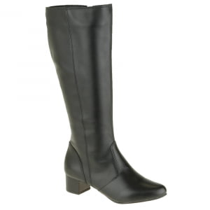 BOTAS FORRADAS COM LÃ NATURAL DE CARNEIRO - 1527CMI - PRETO - 38 (PANTURRILHA: 38/40)