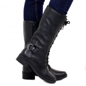 BOTAS PARA NEVE FORRADAS COM LÃ NATURAL DE CARNEIRO - 11000NBR - PRETO - 35