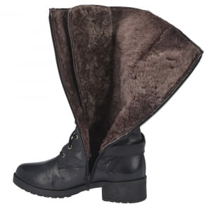 BOTAS PARA NEVE FORRADAS COM LÃ NATURAL DE CARNEIRO - 11000NBR - PRETO - 35