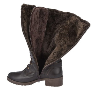 BOTAS PARA NEVE FORRADAS COM LÃ NATURAL DE CARNEIRO - 11005NBR - PRETO - 36