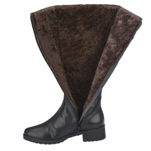 Botas Para Neve Forradas com Lã Natural de Carneiro - 11430nBR - PRETO - 38