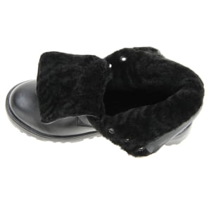 BOTAS PARA NEVE MASCULINA FORRADAS COM LÃ NATURAL DE CARNEIRO - 1401NGI - PRETO - 41