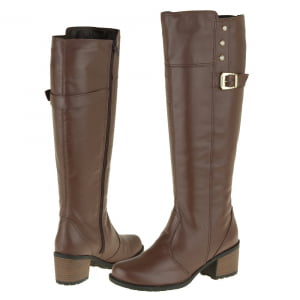 BOTAS SOB MEDIDA CANO LONGO - 2305SMDB - CAFÉ - 35 (PANT: 42/43)