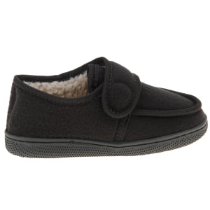 Pantufa Infantil Conforto Forrada em Lã Sintética Hipoalérgica Solado Antiderrapante - 381GI Preto