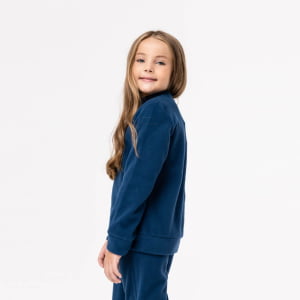 Blusa Fleece Térmica Infantil Menina - 2103 Marinho