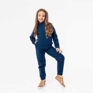 Blusa Fleece Térmica Infantil Menina - 2103 Marinho