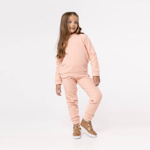 Blusa Fleece Térmica Infantil Menina - 2103 Pêssego