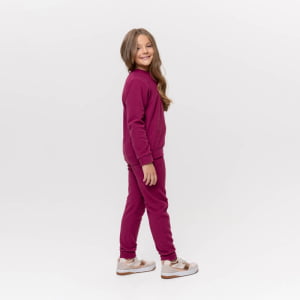 Blusa Fleece Térmica Infantil Menina - 2103 Rosa Fucsia