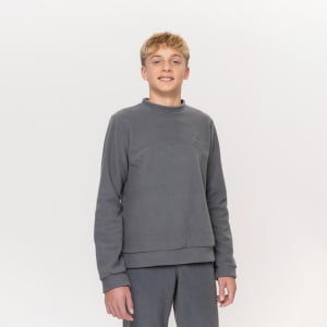 Blusa Fleece Térmica Infantil Menino - 2103 Chumbo