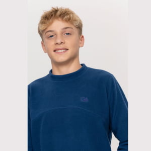 Blusa Fleece Térmica Infantil Menino - 2103 Marinho