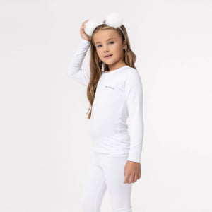 Calça Térmica Infantil Menina Segunda Pele - Branca