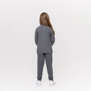 Calça Fleece Térmica Infantil Menina - 2104 Chumbo