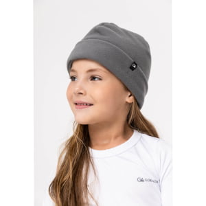 Gorro Térmico Infantil Microfleece Menina Chumbo