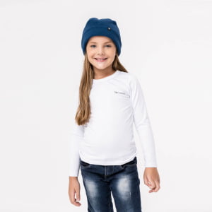 Gorro Térmico Infantil Microfleece Menina Marinho