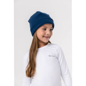 Gorro Térmico Infantil Microfleece Menina Marinho