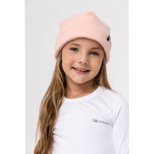 Gorro Térmico Infantil Microfleece Menina Pêssego