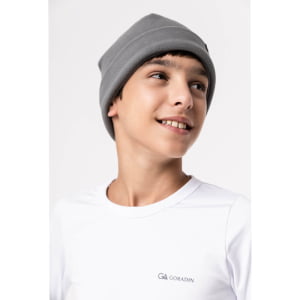 Gorro Térmico Infantil Microfleece Menino Chumbo