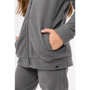 Jaqueta Fleece Térmica Infantil Menina - 3029 Chumbo