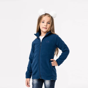 Jaqueta Fleece Térmica Infantil Menina - 3029 Marinho