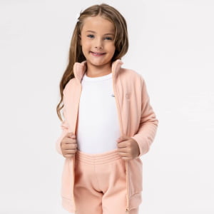 Jaqueta Fleece Térmica Infantil Menina - 3029 Pêssego