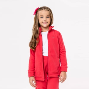 Jaqueta Fleece Térmica Infantil Menina - 3029 Pink