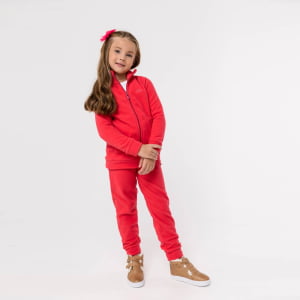 Jaqueta Fleece Térmica Infantil Menina - 3029 Pink