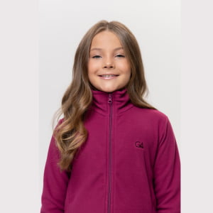 Jaqueta Fleece Térmica Infantil Menina - 3029 Rosa Fucsia