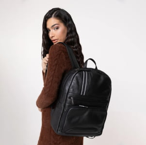 Mochila Unissex de Couro - 3087 Preto