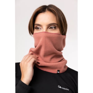 Balaclava Feminina em Tecido Soft Microfleece Canela