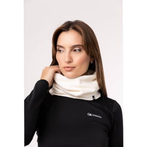 Balaclava Feminina em Tecido Soft Microfleece Off White