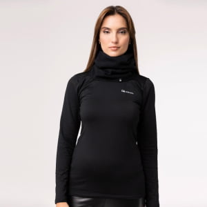 Balaclava Feminina Tecido Soft Microfleece Preto