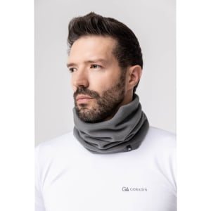 Balaclava Masculina em Tecido Soft Microfleece Chumbo