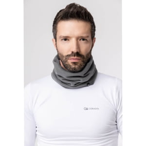 Balaclava Masculina em Tecido Soft Microfleece Chumbo