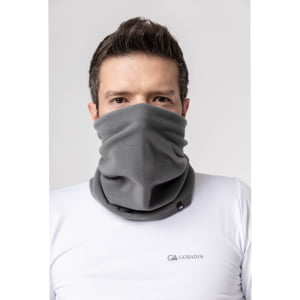 Balaclava Masculina em Tecido Soft Microfleece Chumbo