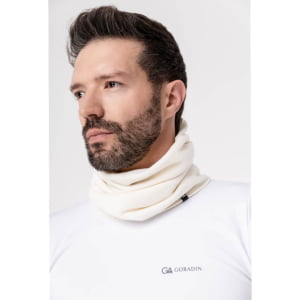 Balaclava Masculina em Tecido Soft Microfleece Off White