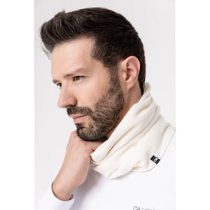 Balaclava Masculina em Tecido Soft Microfleece Off White