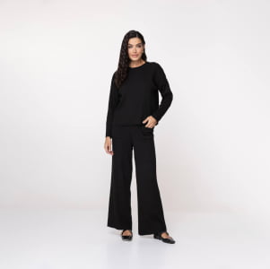 Blusa Feminina em Tricô Soft - 25171 Preto