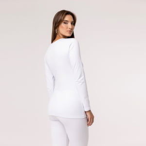 Blusa Térmica Amamentação Segunda Pele - 922 Branco