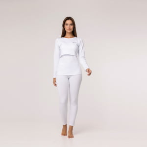 Blusa Térmica Amamentação Segunda Pele - 922 Branco