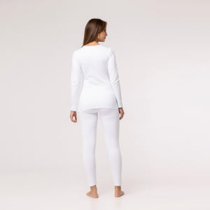 Blusa Térmica Amamentação Segunda Pele - 922 Branco