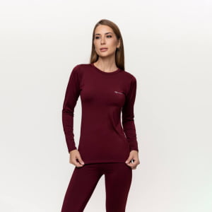 Blusa Térmica Feminina Segunda Pele - 2020 Bordô