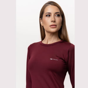 Blusa Térmica Feminina Segunda Pele - 2020 Bordô